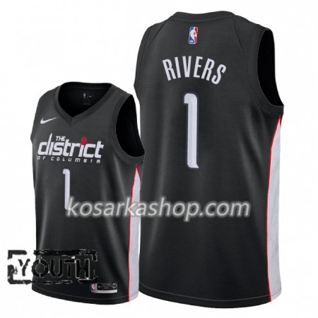 Dres Washington Wizards Austin Rivers 1 Nike 2018-19 City Edition Crna Swingman - Dječji